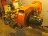 an image of a water heater in a garage