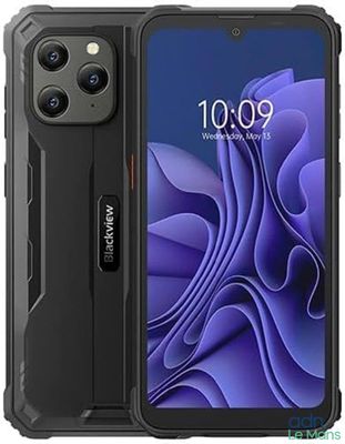 the blackview phone is shown with a camera attached to the back of it