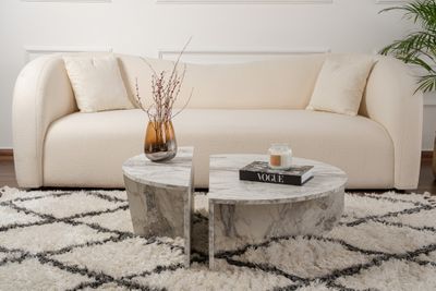 Table Basse HANAH HOME En Aggloméré Podium Marbre Freesia …