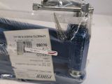 a plastic bag that has a blue handle on it
