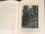 an open book with a picture of a building on it