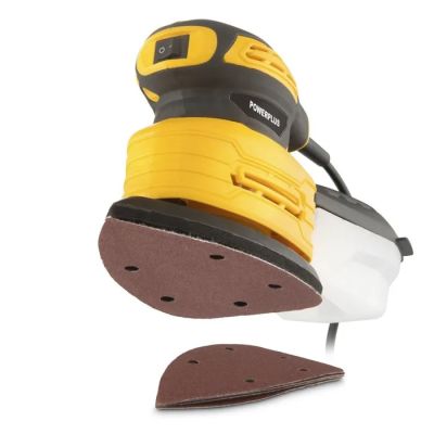 a close up of a sanding machine with a sanding disc