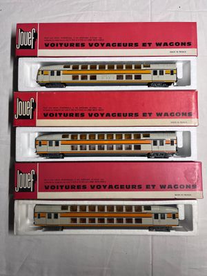 JOUEF – Ho – TURBO Train à 2 niveaux SNCF – lot se composant d’une fau - Photo 1