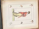 a picture of a book with a picture of a woman in a red dress