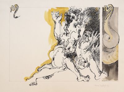 une image d'un dessin en noir et blanc d'un homme et d'une femme