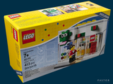 a box that has a lego store inside of it