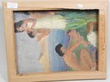 an image of a painting of a woman holding a child