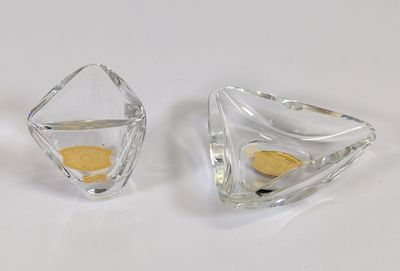 VAL St LAMBERT, Belgique, XXe, ensemble en cristal, comprena…