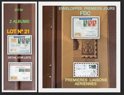 two pictures of a brown leather folder with stamps on it