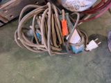a lot of wires and wires that are on the floor