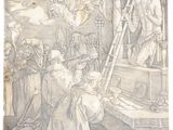 an image of a drawing of a group of people in a room
