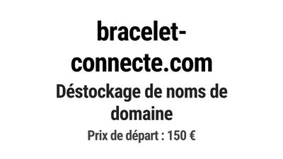 Nom de domaine bracelet-connecte.