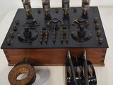 a picture of an old fashioned electrical device with many wires