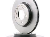 a close up of a brake disc on a white background