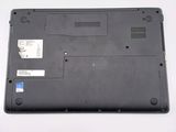 a laptop with a hard drive attached to the back of it