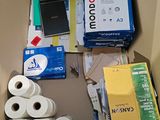 many rolls of toilet paper, toilet paper, toilet paper, and other items in a box