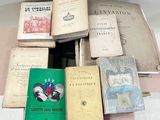 many old books on the table together on the table