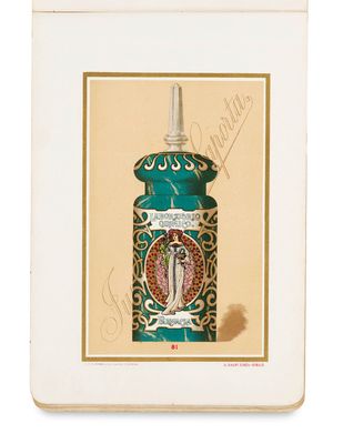 a picture of a picture of a bottle of perfume