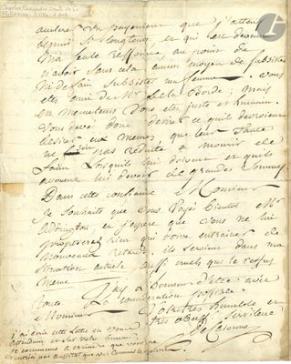 un vieux manuscrit comportant des inscriptions et des traces d'encre noire