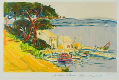 Ernest AUDIBERT (1922-2017). Lithographie. Signée en bas à d…