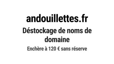 Nom de domaine andouillettes.fr.