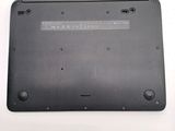 a close up of the bottom of a laptop