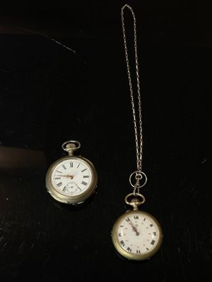 Lot de deux montres de gousset en métal