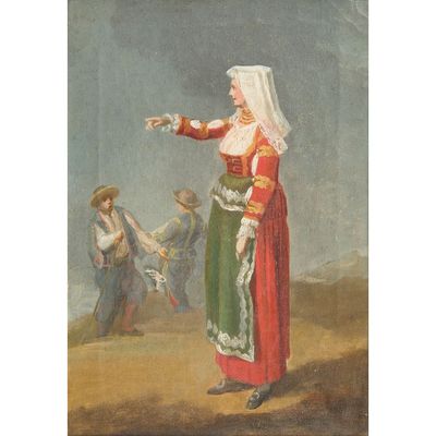 Ecole Italienne DU Xixeme Siecle, Entourage DE Xaviero Della…