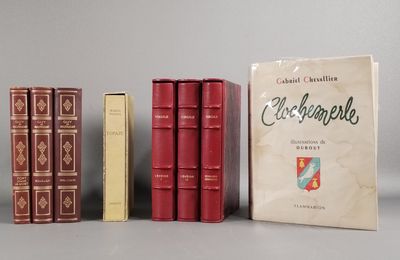 plusieurs livres sont alignés sur une table