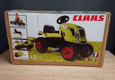 Tracteur à pédales Farmer XL + Remorque - SMOBY - CLAAS - Si…