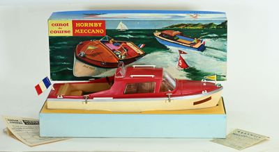 a box with a model of a boat in it