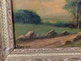 a picture of a painting on the wall of a room