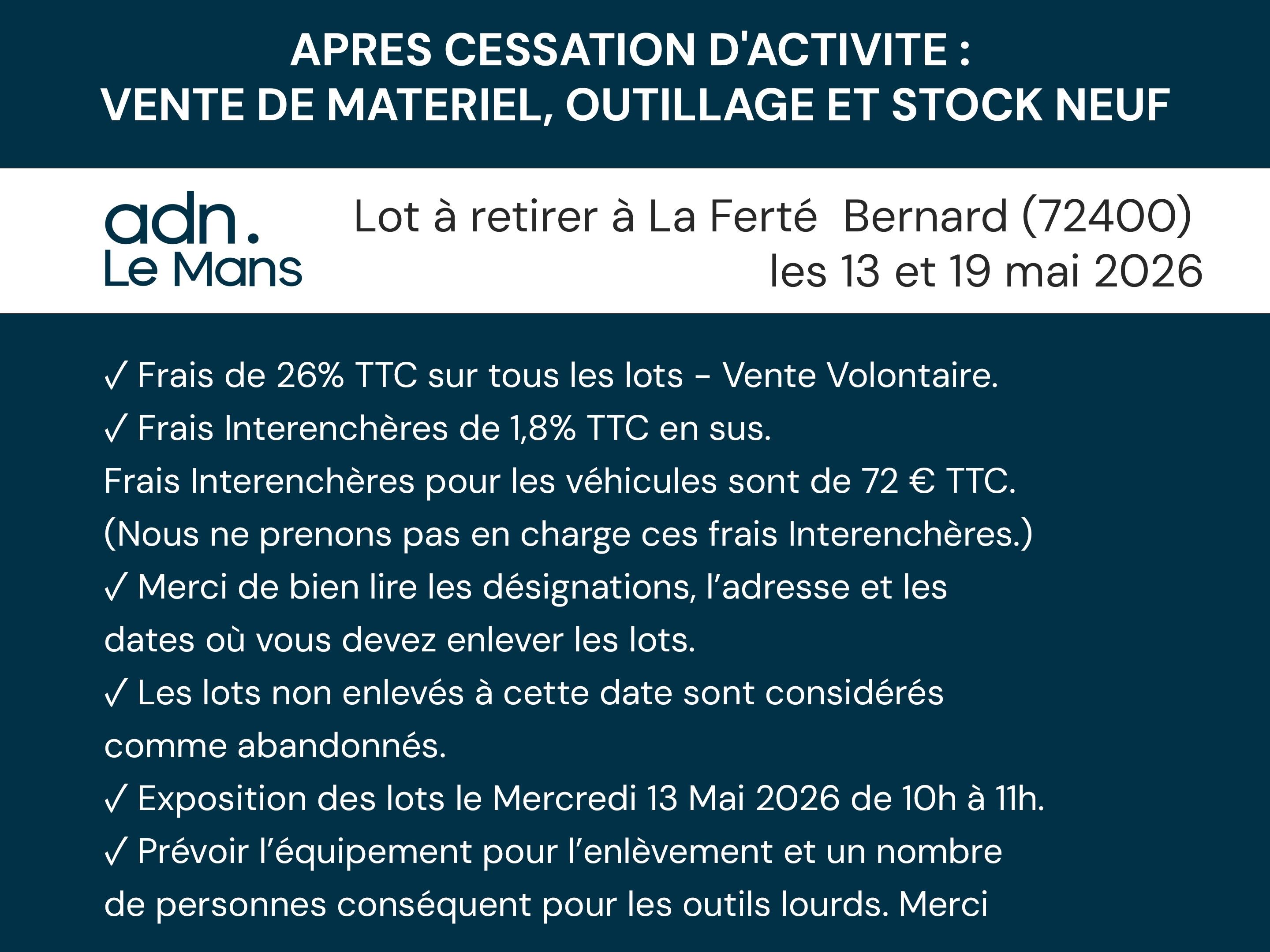 Conditions générales de cette vente volontaire