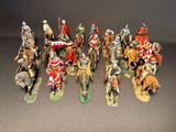 un grand nombre de figurines sur une table