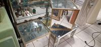 Table basse en miroir (accidents), deux cubes présentoirs me… (photo 4)