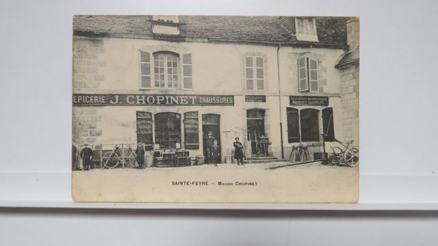 Ste-Feyre : Maison Chopinet. Petite cassure coin inf. droit. Cart...