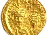 une pièce d'or portant l'image d'un homme