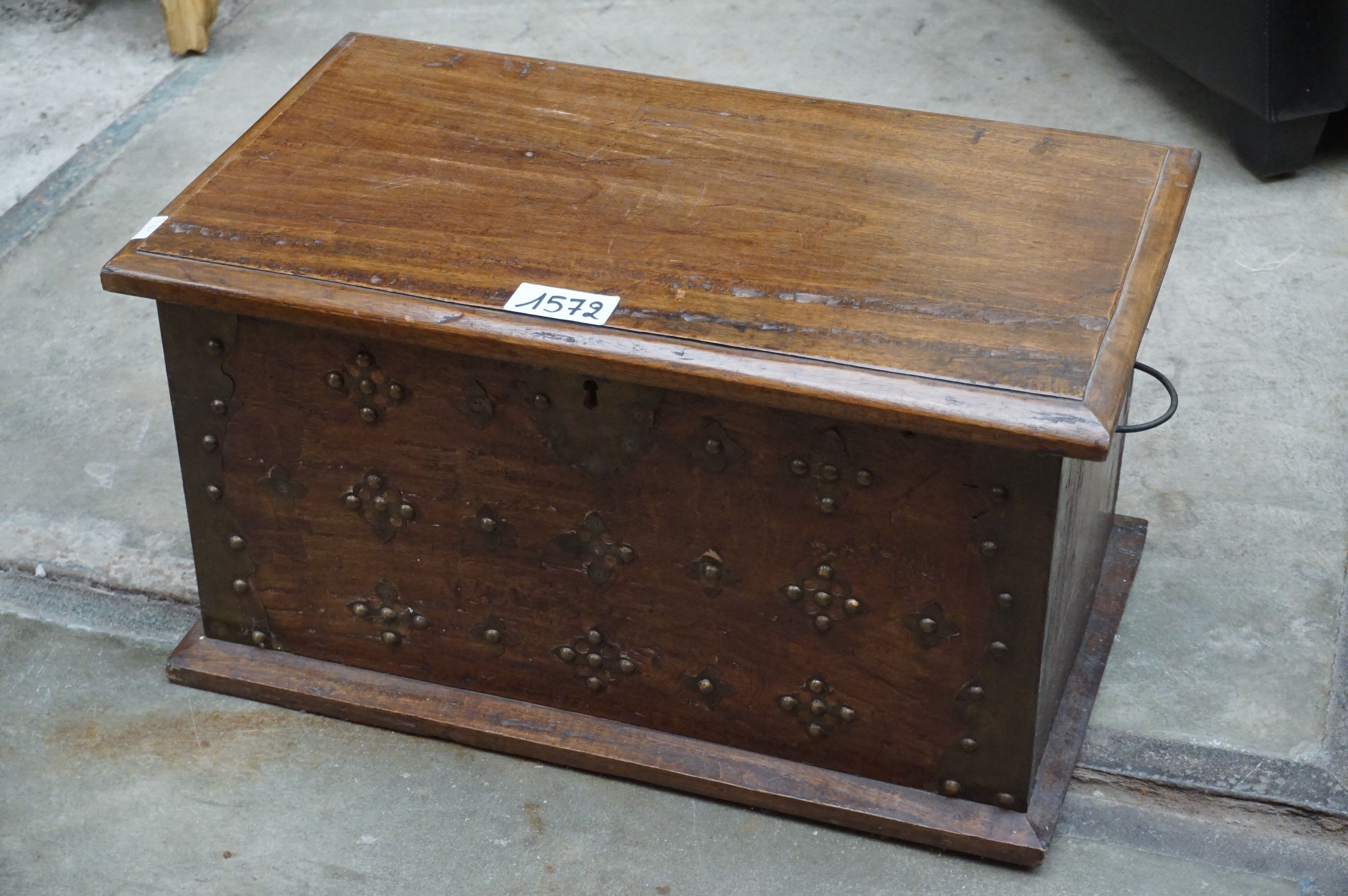 mallette de style colonial - ornée de ferrures en cuivre - 3…