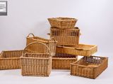 lot de 6 paniers de rangement en osier avec poignées
