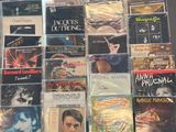 beaucoup de CD exposés dans un magasin