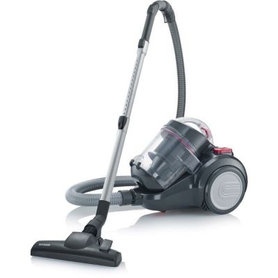 a close up of a vacuum cleaner with a hose on a white surface
