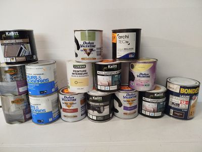 Lot de 15 - DULUX VALENTINE BONDEX LIBERON KALITT LUXENS ARC…