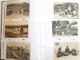 a book opened to show pictures of people on the beach