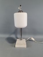 Lampe de bureau à potence et bras en arc mobile en métal chr… (photo 3)