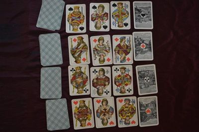 Jeu Vues de Villes Allemandes circa 1880, deux têtes portrai…