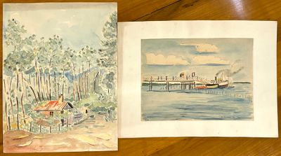 Ecole moderne régionale. Vues du Bassin d'Arcachon, le courr…