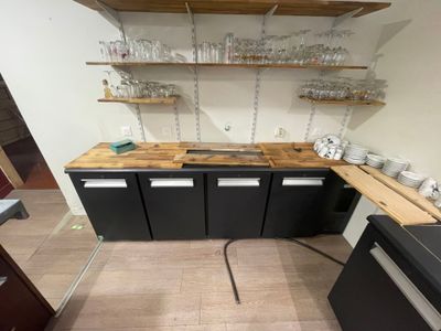 an image of a kitchen with a lot of counter space