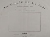 the front cover of a book with the title la valle de la cure written in french