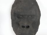 an image of a sculpture of a gorilla ' s head