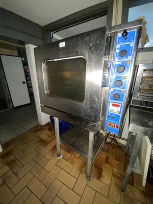 Four mixte SOGECO Bâti inox + pied bois